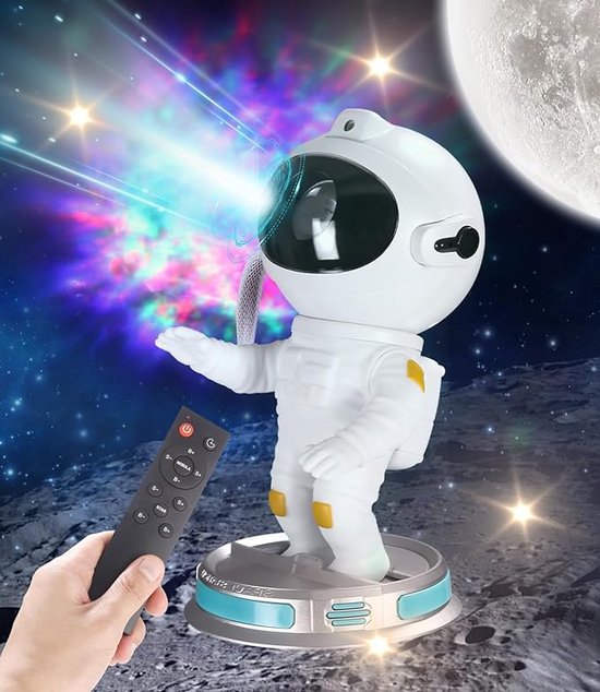 Projecteur Starry d'astronaute LED , lumière de galaxie avec télécommande et minuterie, lampe de projection de plafond de chambre à coucher, projecteur Star Smart Wit, projecteur de veilleuse, cadeau pour Kids et Adultes