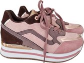 Lage sneaker roze