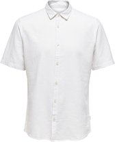 ONLY & SONS ONSCAIDEN SS SOLID LINEN SHIRT NOOS Chemise Homme - Taille XXL