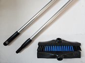 Roest vrije Luiwagen Luxe zwarte nylon gerecyclede luiwagen en steel 150 cm kleur zwart blauw