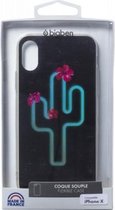 Bigben Connected, Holografisch Cactus-hardhoesje Geschikt voor Apple iPhone X/XS, Zwart