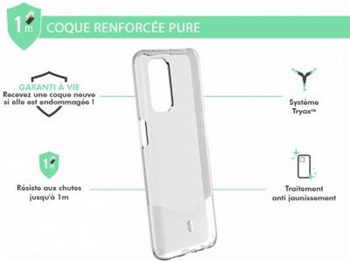 Force Case, Versterkte behuizing voor Oppo A54 5G/A74 5G PURE, Transparant