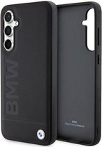 BMW Signature Leather Back Case - Geschikt voor Samsung Galaxy S23 FE (S711) - Zwart