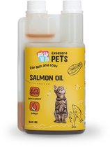 Excellent Zalmolie - Voedermiddel katten - Immuunsysteem - 15,1% Omega-3 vetzuren (18% EPA en 25% DHA) & 13,2% Omega-6 vetzuren - Gewrichtsfunctie