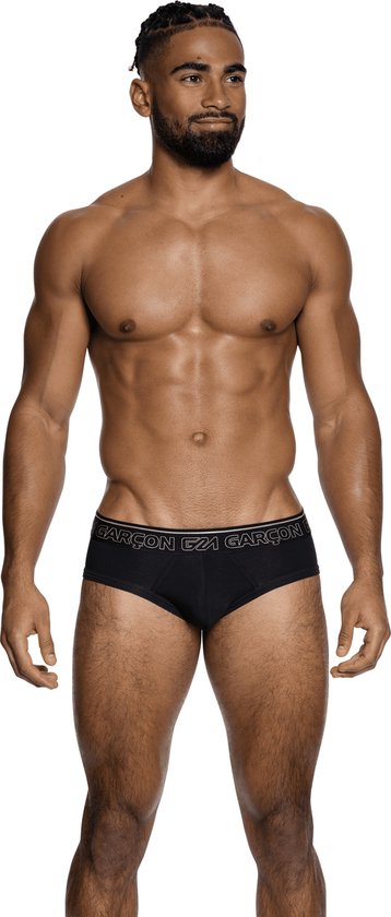 Garçon Black Brief - MAAT XL - Heren Ondergoed - Slip voor Man - Mannen Slip