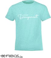 Be Friends T-Shirt - Kleine deugeniet - Kinderen - Mint groen - Maat 12 jaar