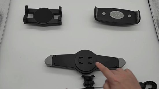 Support de tablette - Appui-tête de voiture - Support de tablette pour siège arrière de voiture - Universel - Extensible - 7 à 10,5 pouces - Aluminium