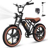 Vélo électrique Colorway BK29 - Fatbike 20*4,0 pouces - Vélo électrique de montagne et de neige avec batterie au lithium amovible 48V 15Ah - Vélo électrique de banlieue avec moteur 250W - 7 vitesses - Étanchéité IP54