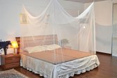 Klamboebed, klamboe, tweepersoonsbed, muggennet voor bed, 200 x 200 x 220 cm, geschikt voor thuis en op de camping