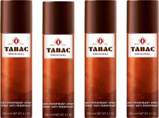 Tabac Original Anti-Perspirant Deo Spray - 4 x 200 ml