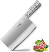couperet chinois Shibazi ZUO - couteau à légumes chinois - 200mm - couperet chinois - TP01-1 - acier inoxydable