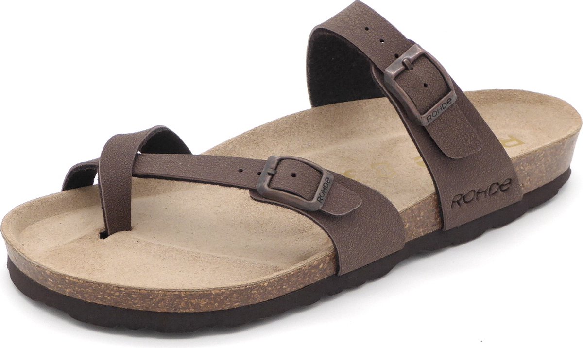 Rohde Dames Slipper - 5594-72 Bruin - Maat 41