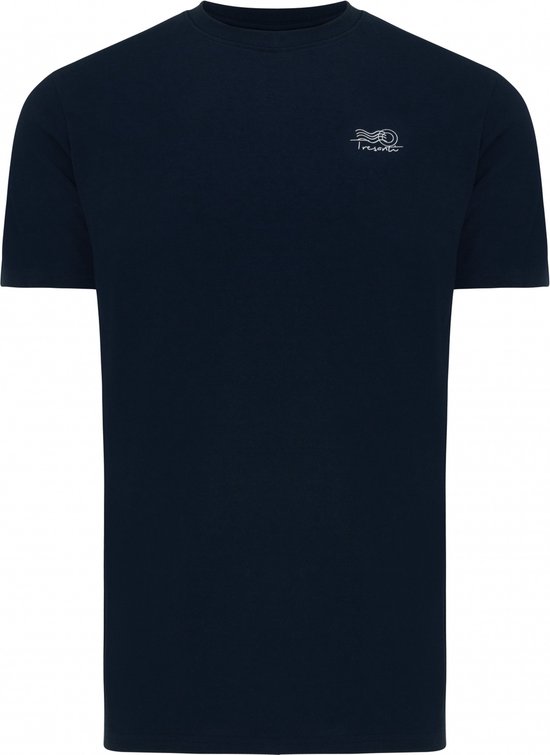 TRESANTI | CASPARI I T-shirt met Italiaanse opdruk en bloemen | Navy | Size L