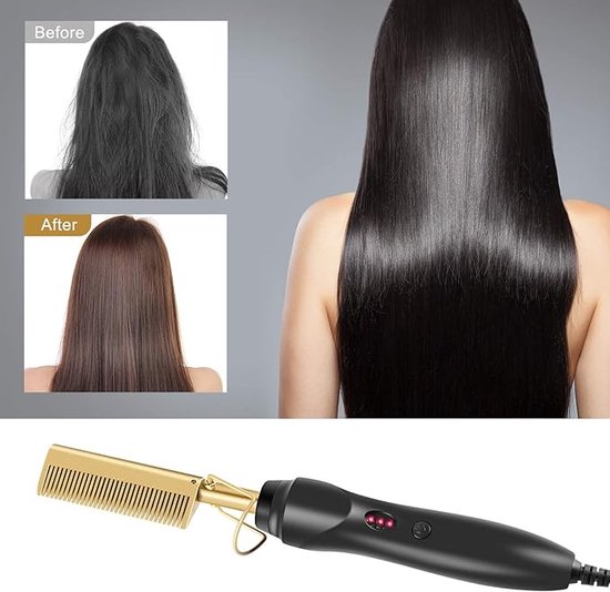 Brosse coiffante GENERIQUE Brosse Lissante Cheveux Frohud Peigne à Cheveux de la Température Réglable-Noir Brosse coiffante GENERIQUE Brosse Lissante Cheveux Frohud Peigne à Cheveux de la Température Réglable-Noir
