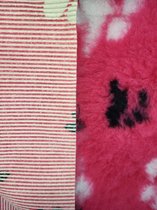 Chikko Quality - Antislip Vetbed - Roze met zwarte- en witte pootjes