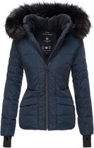 Gewatteerd & Winddicht Navahoo Adele - Winterjas Dames - Volwassen - Capuchon - Blauw - XL