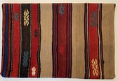 Coussin Kilim original authentique et Uniek | 60 x 40 cm | Coussin tissé à la main |100% laine| Coussin | Couleurs variées
