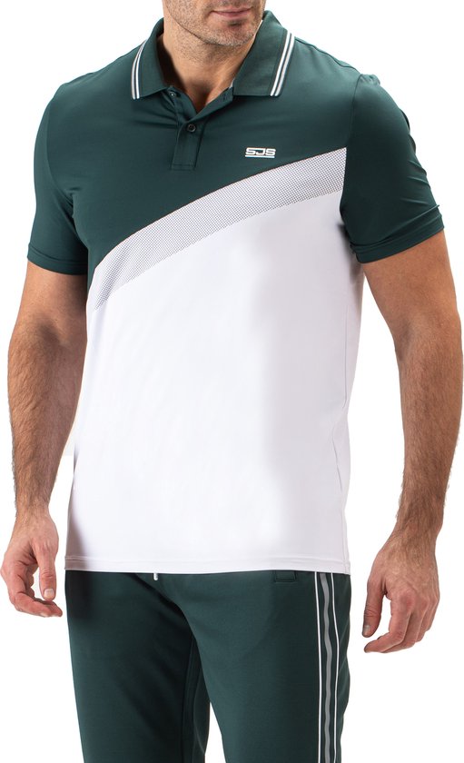 Sjeng Sports Braxon chemise de tennis hommes design blanc