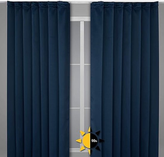 Verduisterende Gordijnen - Blackout Curtains 140 cm. hoogte 175 cm