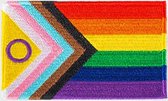 Patchy® – LGBTQ+ Vlag Strijkpatch - Strijkapplicatie - Strijkembleem - Badge