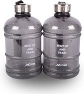 Duurzame 1.9L zwart Tritan Waterfles - Perfect voor Sport & Dagelijks Gebruik - BPA-vrij, Herbruikbaar & Eco-vriendelijk
