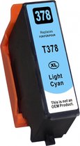 Boxstuff compatibel inktcartridge geschikt voor Epson 378 / 378XL - Licht Cyaan - Geschikt voor Epson Expression Photo XP-8500, XP-8600 en XP-8700 - Inktpatroon - inkt