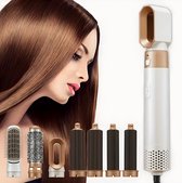 7 en 1 Multistyler Hairwrap - Kit de coiffure professionnel - Airwrap - Sèche- Cheveux - Brosse à friser - Fer à friser - Sèche-cheveux - Brosse sèche-cheveux - Goud - Or