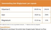 IJzer Bisglycinaat - Charlotte Labee Supplementen - 60 capsules