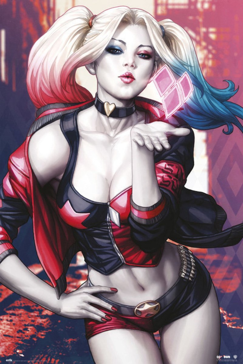 Grupo Erik Poster DC Comics - Harley Quinn Kiss 61x91,5cm Divers