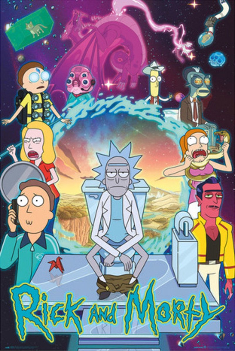 Grupo Erik Poster Rick and Morty - Season 4 61x91,5cm Divers