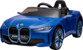 Merax Luxe BMW i4 12V Kinderauto - Elektrisch Auto voor Kinderen - Blauw