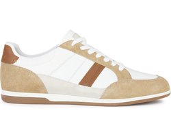 GEOX U RENAN A Sneakers - WHITE/BROWNCOTTO - Maat 42
