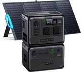 BLUETTI Kit de Station Électrique Portable 1209Wh AC60 et B80 Batterie d'extension avec panneau solaire 120W PV120, LiFePO4 Batterie de secours (1200W pic), résistant à l'eau (IP65) , voyage/camping