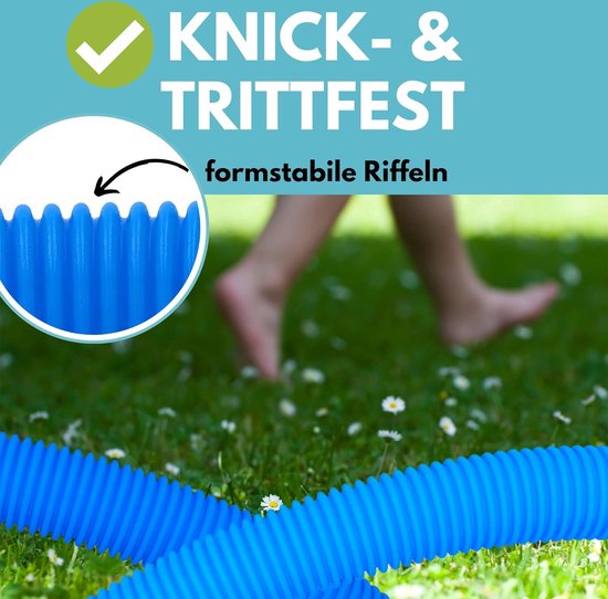 Kalitec Tuyau De Piscine 6 M – 38 Mm – Bleu – Résistant Au Chlore, Indéformable – Made In Germany