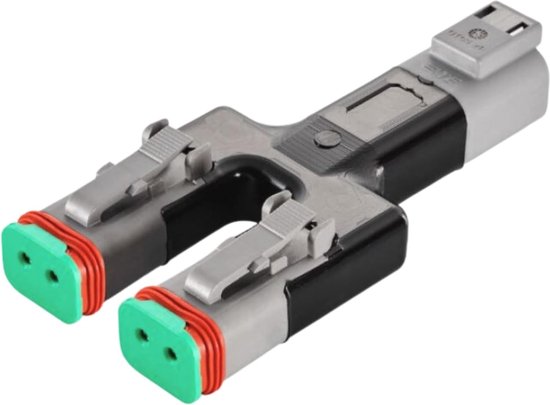 Kalitec Distributore Y DT04-2P Su 2x DT06-2S – Cavo PUR 1 M 2x0,75 Mm², IP69K, 230 V, Per Auto E Nautica