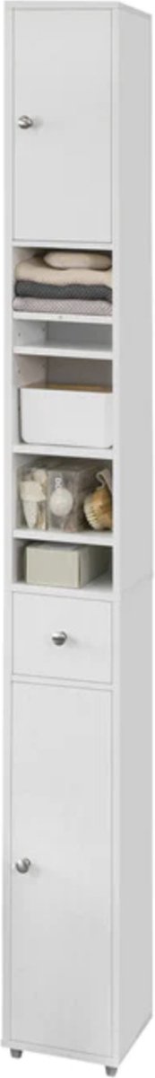Simpletrade Badkamerkast - Kast - Opbergvakken - 20x180x20cm