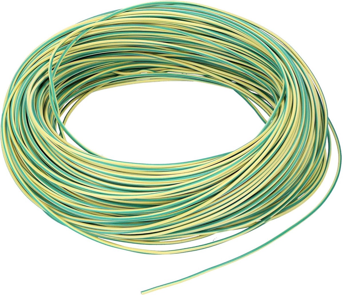 100 meter Lapp 0050000 Ölflex Heat 180 SiF siliconen kabel 1mm² groen/geel I-ader kabel temperatuurbestendig -50 tot +180 graden Celsius I koudebestendig I halogeenvrij