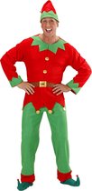 Widmann - Kerst & Oud & Nieuw Kostuum - Elf Man Santas Hulpje Kostuum - Rood, Groen - Large - Kerst - Verkleedkleding
