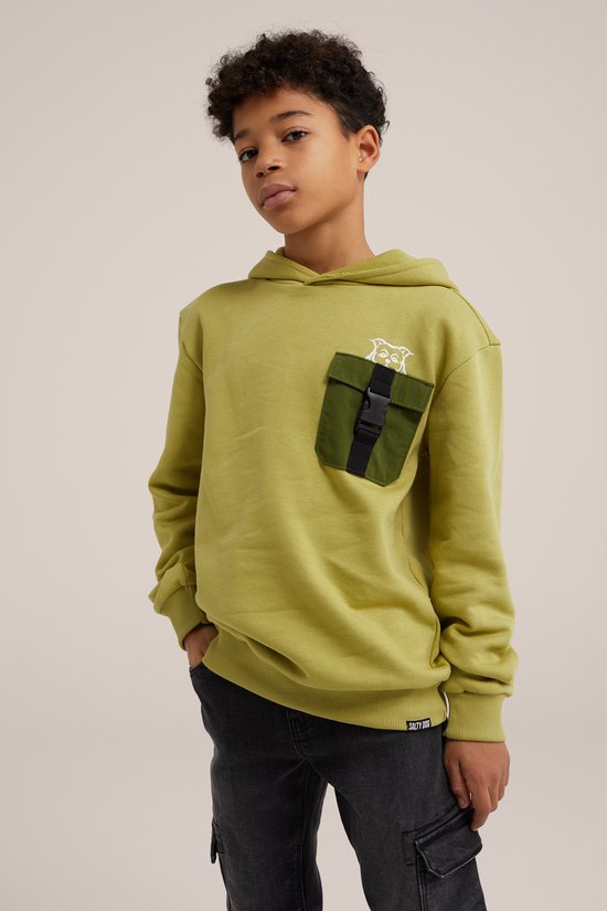 WE Fashion Jongens hoodie met borstzak