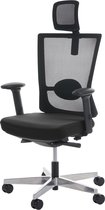 Cosmo Casa Bureaustoel MERRYFAIR Forte - Bureaustoel - Glijdende functie ergonomisch - Zwart - Met hoofdsteun