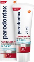 Parodontax Tandpasta Tandvlees+ Gevoeligheid & Adem - 3 x 75 ml - Voordeelverpakking