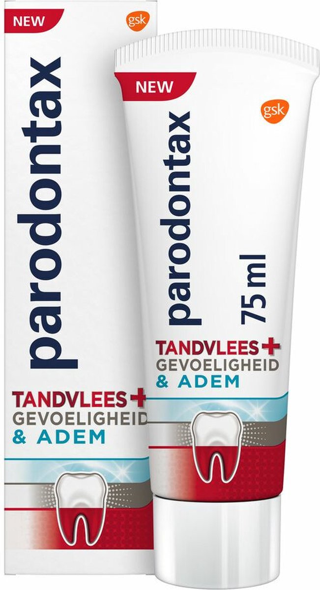 Goedkoopste 3x Parodontax Tandpasta Tandvlees Gevoeligheid & Adem 75 ml