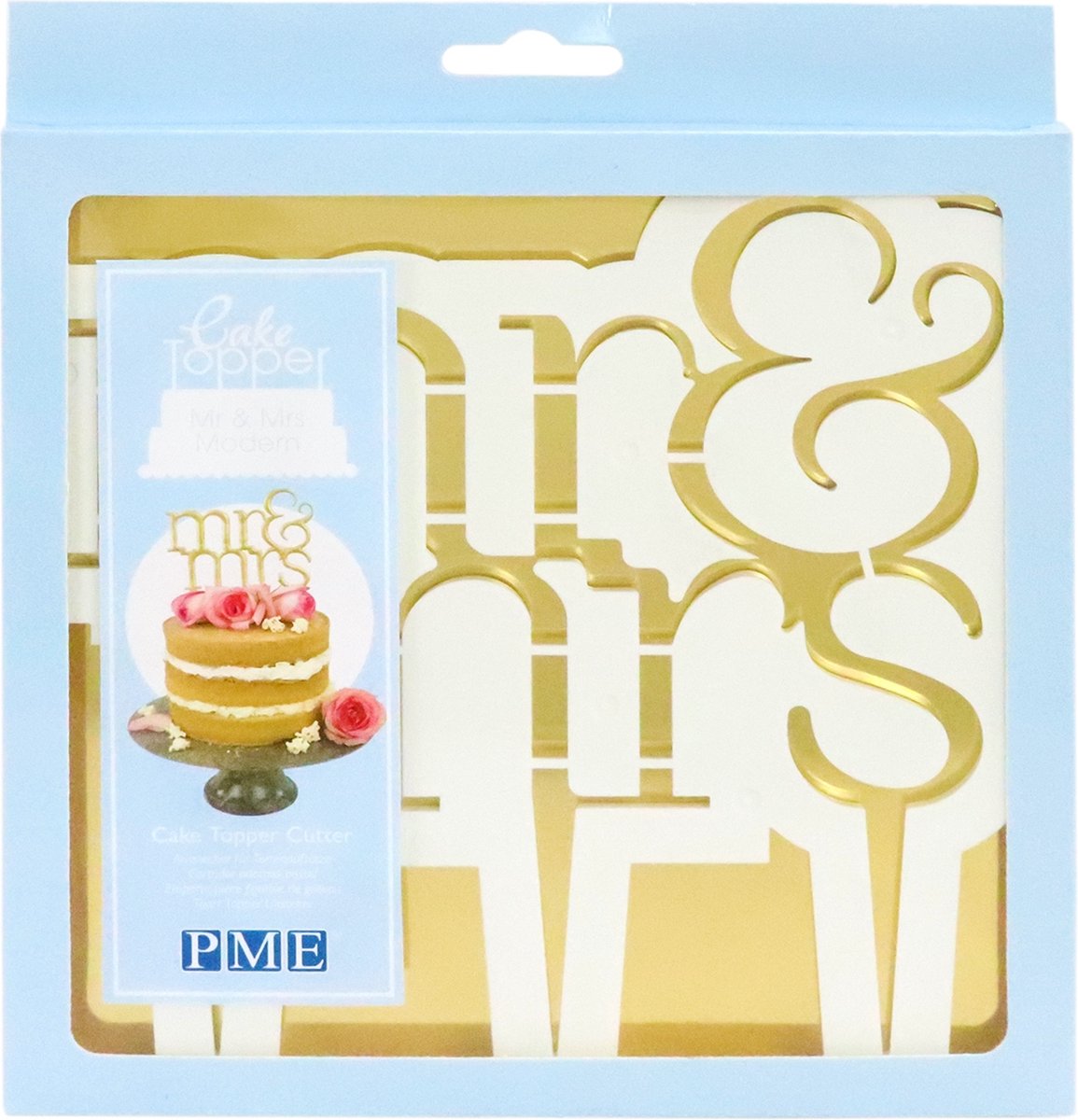 PME Cake Topper Cutter Mr & Mrs - Modern