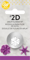 Wilton Spuitmondje - Garneerspuit voor Taartdecoratie - RVS - #2D Dropflower