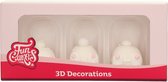 FunCakes - Décorations en Sucre - Fesses de Lapin 3D - Set/3