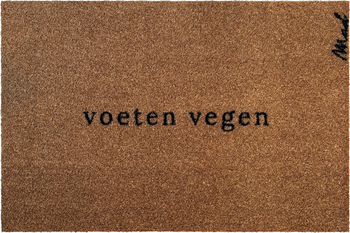 Mad About Mats Azar - deurmat - voeten vegen - schoonloop/scraper - wasbaar - 50x75cm Bruin