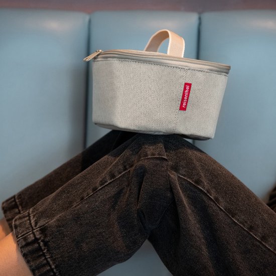 Reisenthel Coolerbag M Pocket Koeltas - 4,5L - Herringbone Zand van Reisenthel — afbeelding 4