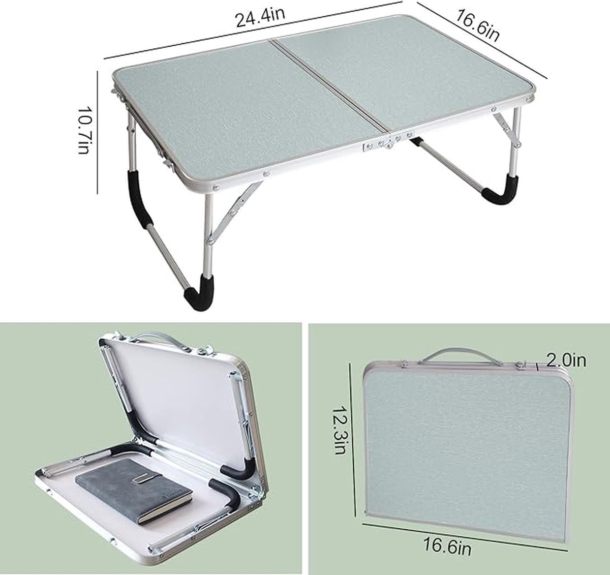 laptoptafel voor bed, laptoptafel voor lezen , 61.98 x 42.16 x 27.18 cm