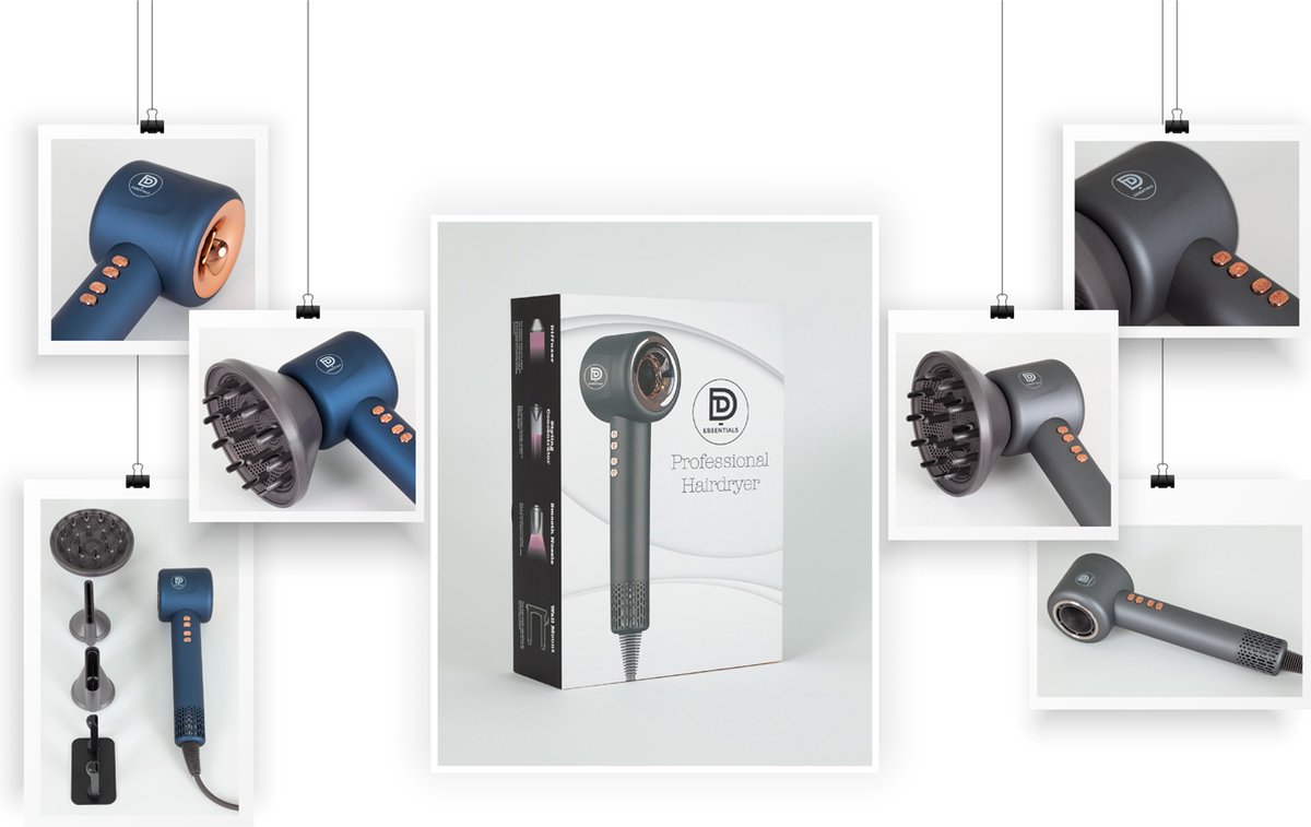 D-essentials® Super Hairdryer Föhn met Diffuser - afbeelding 2