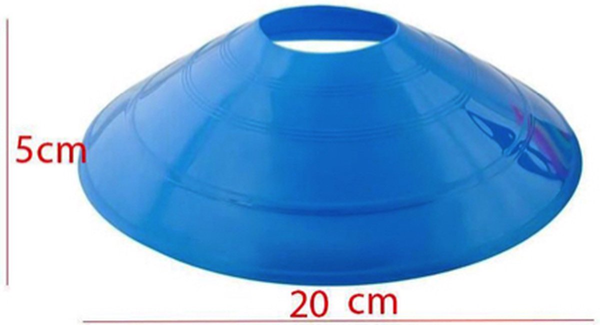 Sportec - trainingshoedjes - blauw - 10 stuks